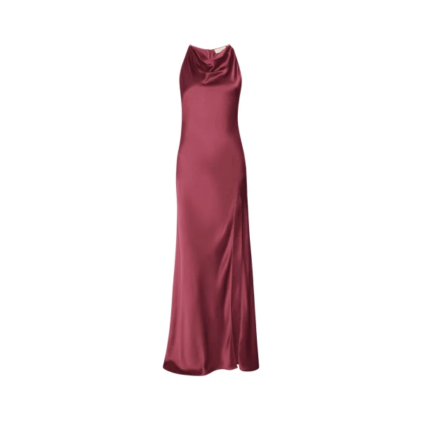 Lapointe Satin Halter Gown