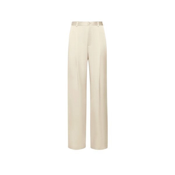 Lapointe Satin Relaxed Pleated Pant