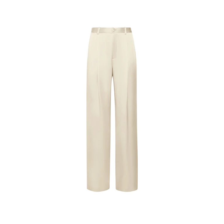 Lapointe Satin Relaxed Pleated Pant