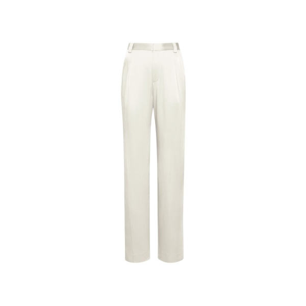 Lapointe Satin Relaxed Pleated Pant