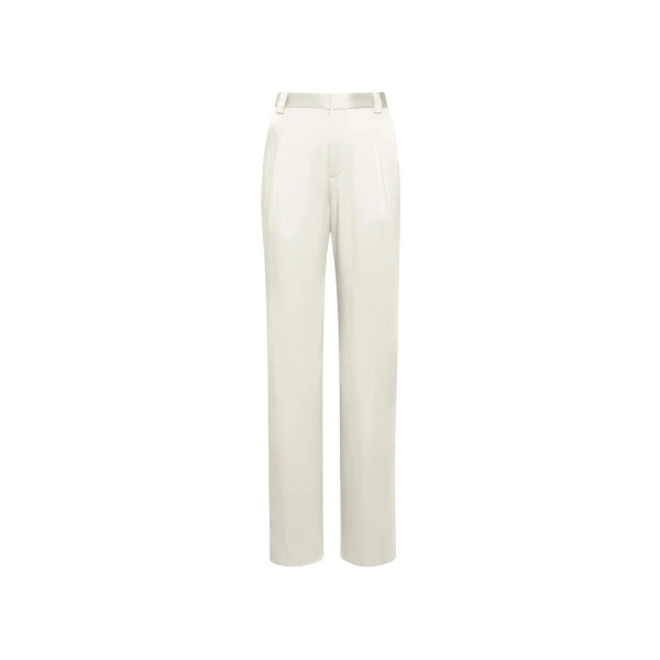 Lapointe Satin Relaxed Pleated Pant