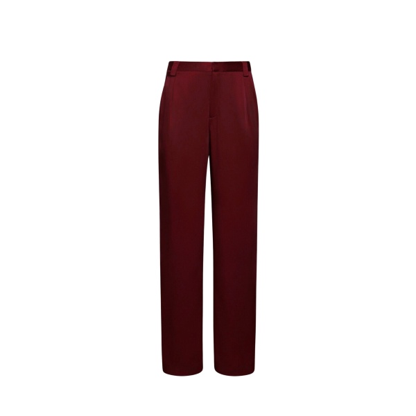 Lapointe Satin Relaxed Pleated Pant