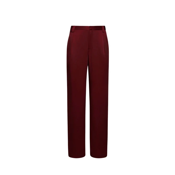 Lapointe Satin Relaxed Pleated Pant