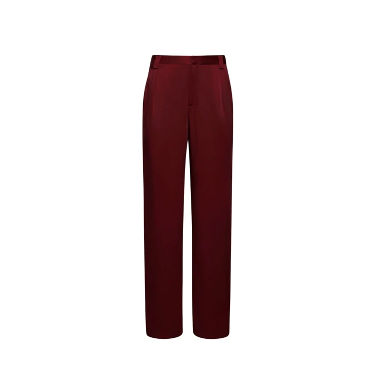 Lapointe Satin Relaxed Pleated Pant