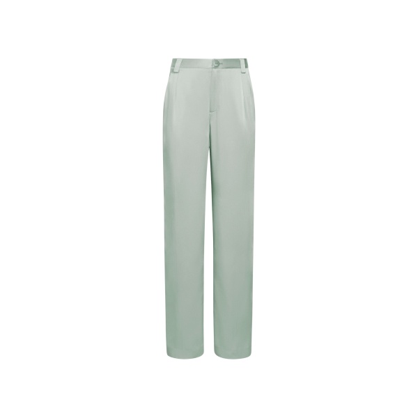 Lapointe Satin Relaxed Pleated Pant