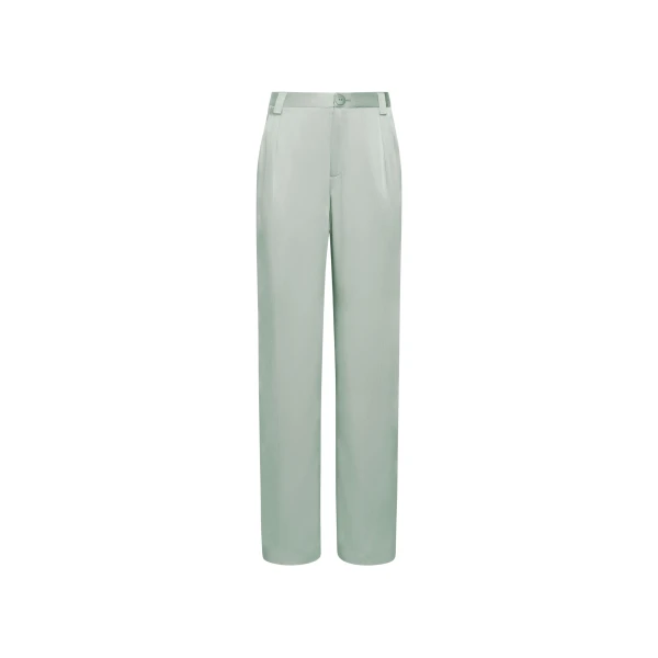 Lapointe Satin Relaxed Pleated Pant