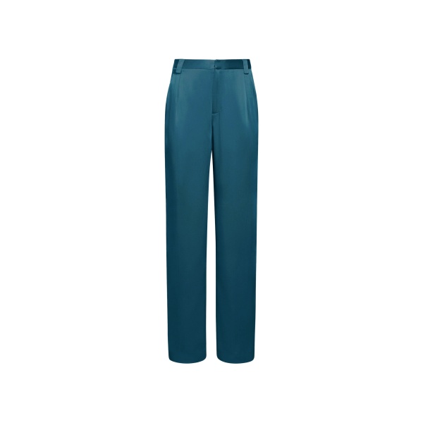 Lapointe Satin Relaxed Pleated Pant