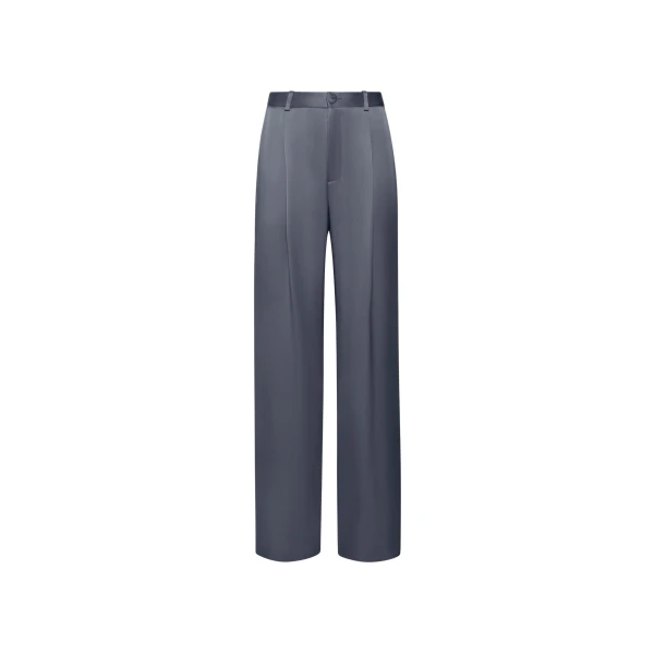 Lapointe Satin Relaxed Pleated Pant
