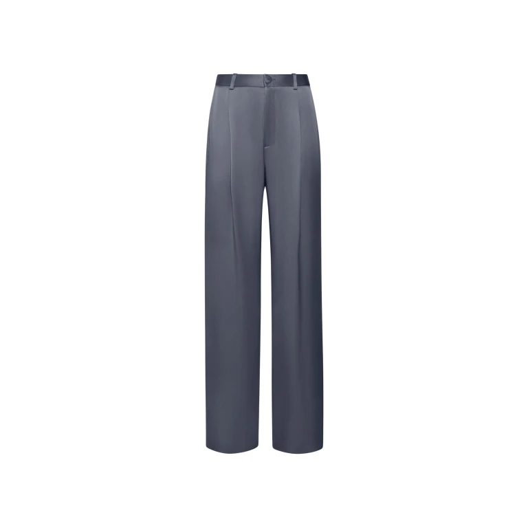 Lapointe Satin Relaxed Pleated Pant