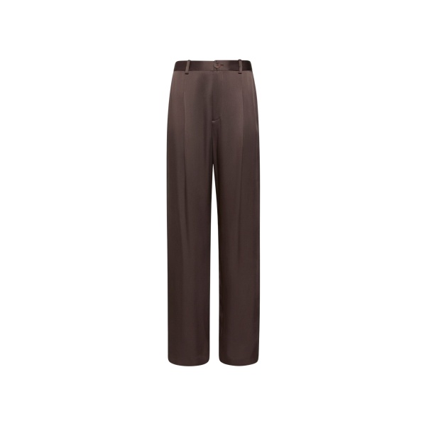Lapointe Satin Relaxed Pleated Pant