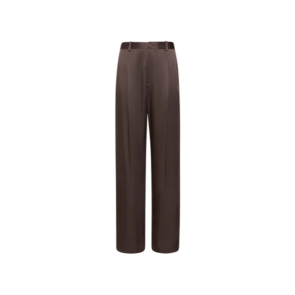 Lapointe Satin Relaxed Pleated Pant