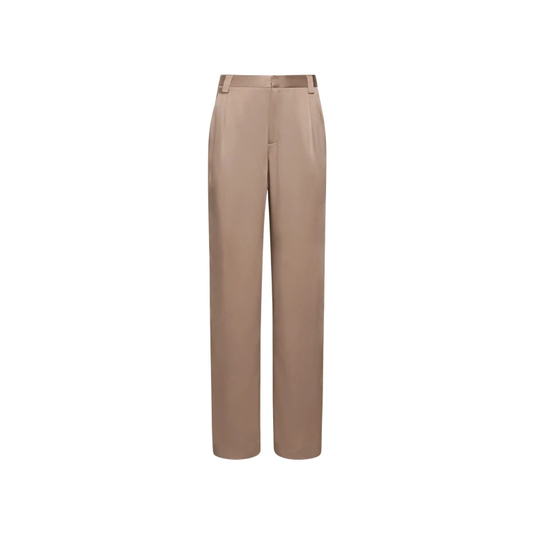 Lapointe Satin Relaxed Pleated Pant