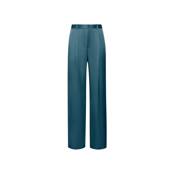 Lapointe Satin Relaxed Pleated Pant