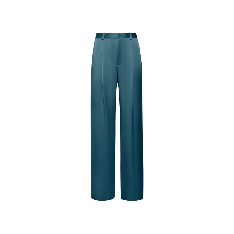 Lapointe Satin Relaxed Pleated Pant
