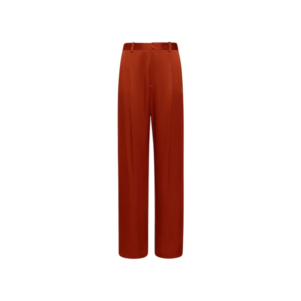 Lapointe Satin Relaxed Pleated Pant