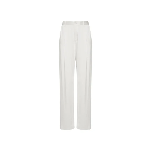 Lapointe Satin Relaxed Pleated Pant