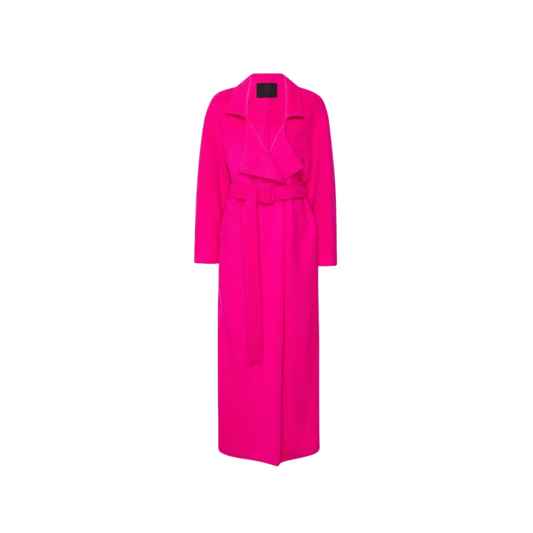 Lapointe Wool Mohair Belted Coat