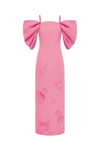 Leo-Lin-Arabella43426_nobg Leo Lin Pink Dresses Premium appliqué maxi dress