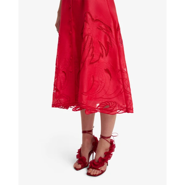 Fully lined - Palm Shirt Midi Dress from Luxury Shoes 
