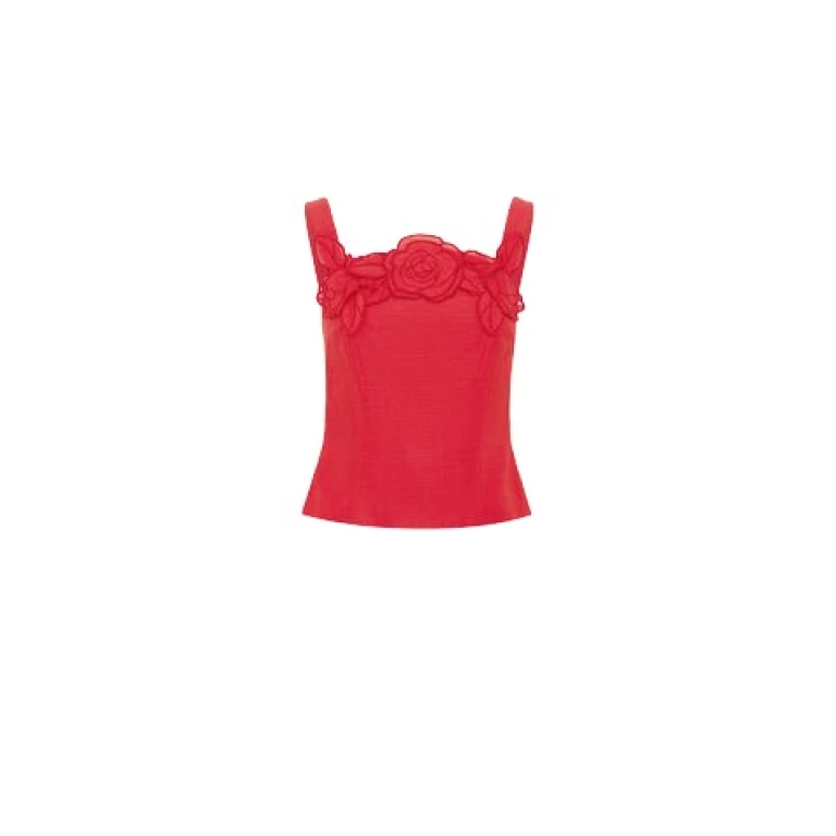 Leo Lin Multicolour Tops Premium appliqué top