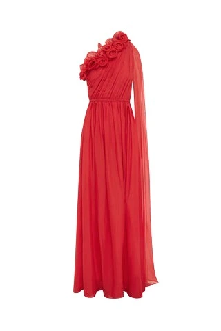 Leo-Lin-Jenni94327_nobg Leo Lin Multicolour Dresses Premium silk one shoulder gown