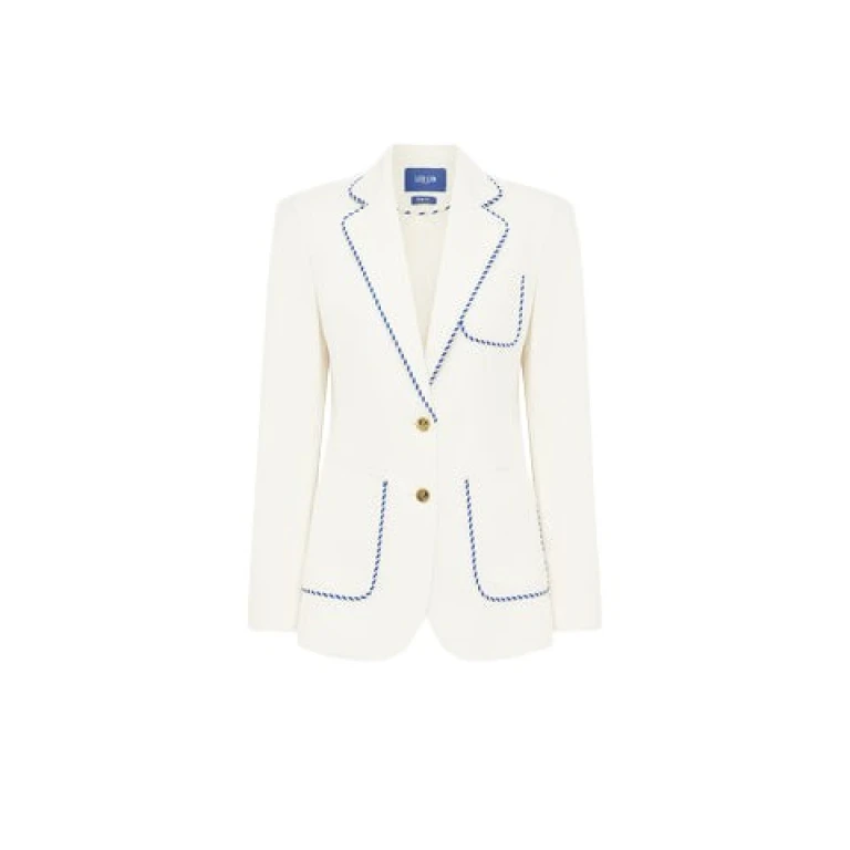Leo Lin Ivory Jackets Premium wool blend tailored blazer