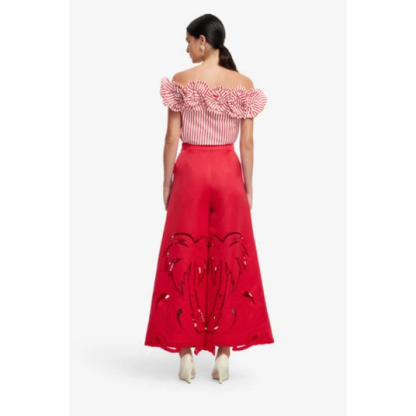 Leo Lin Multicolour Tops Premium cotton off shoulder top