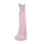 Marmar Halim Button Detailed Slip Silk Gown Gowns