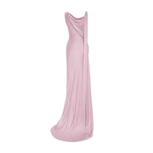 Marmar Halim Button Detailed Slip Silk Gown Gowns