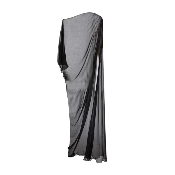 Marmar Halim Chiffon Cape Dresses