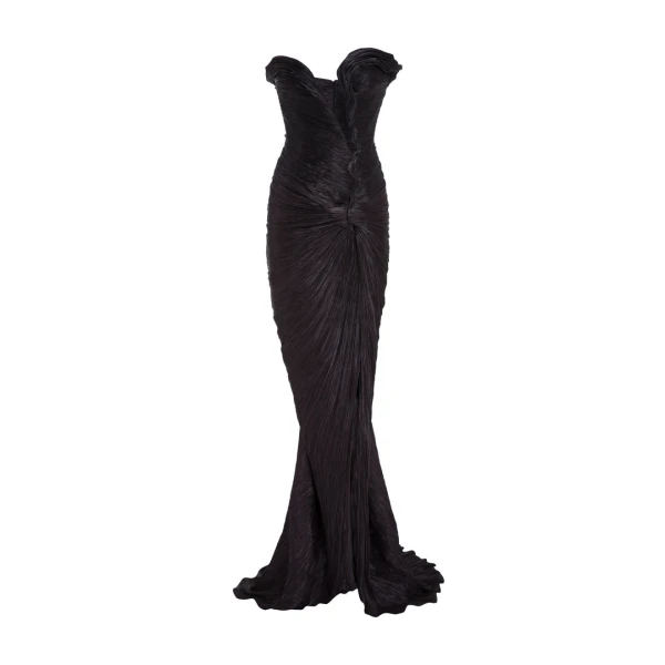 Marmar Halim Cutout Silk Slit Gown Gowns