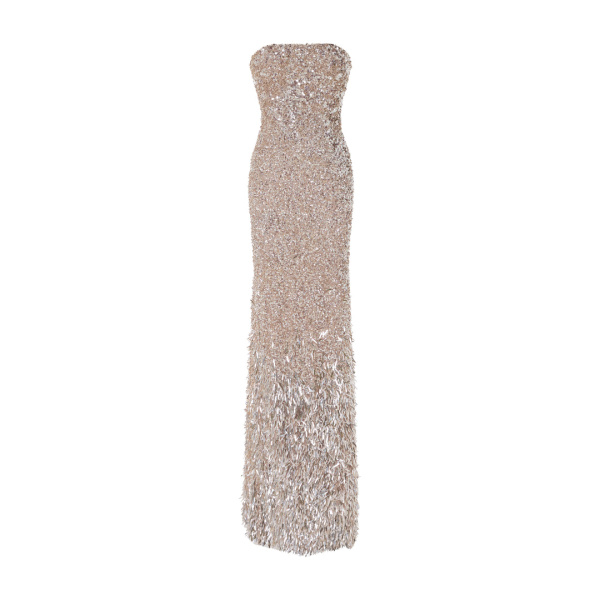Marmar Halim Dailin - Strapless Embroidered Gown With Dégradé Effect Gowns