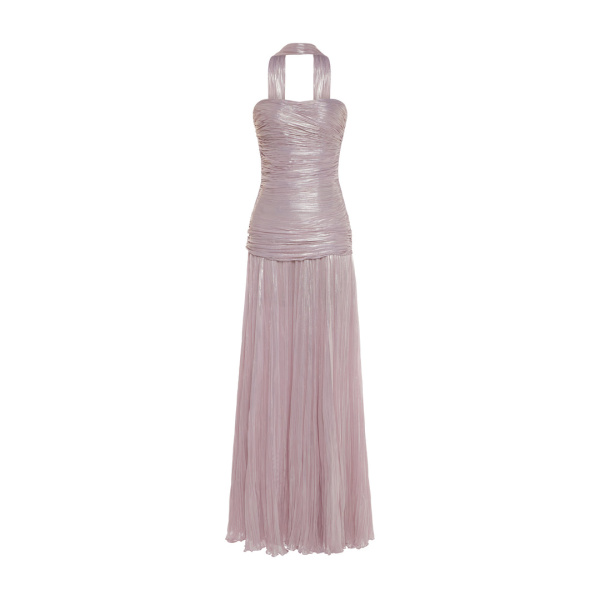 Marmar Halim Dayana - Strapless Pleated Silk Gown With Corset And A-Line Skirt Gowns