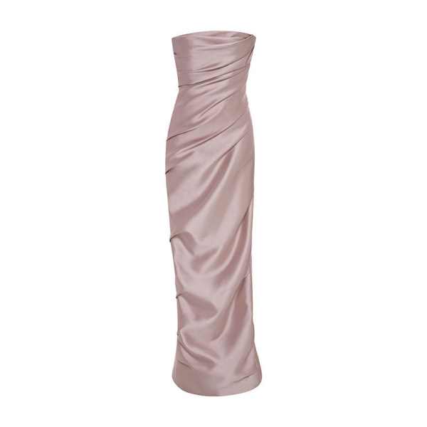 Marmar Halim Draped Mikado Gown Gowns