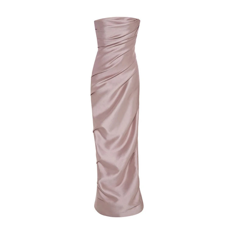 Marmar Halim Draped Mikado Gown Gowns