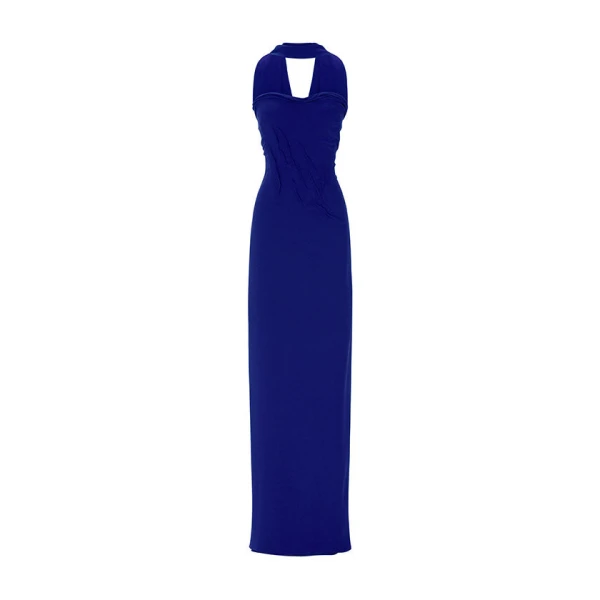 Marmar Halim Hand-Manipulated Crepe Gown With Cape Gowns