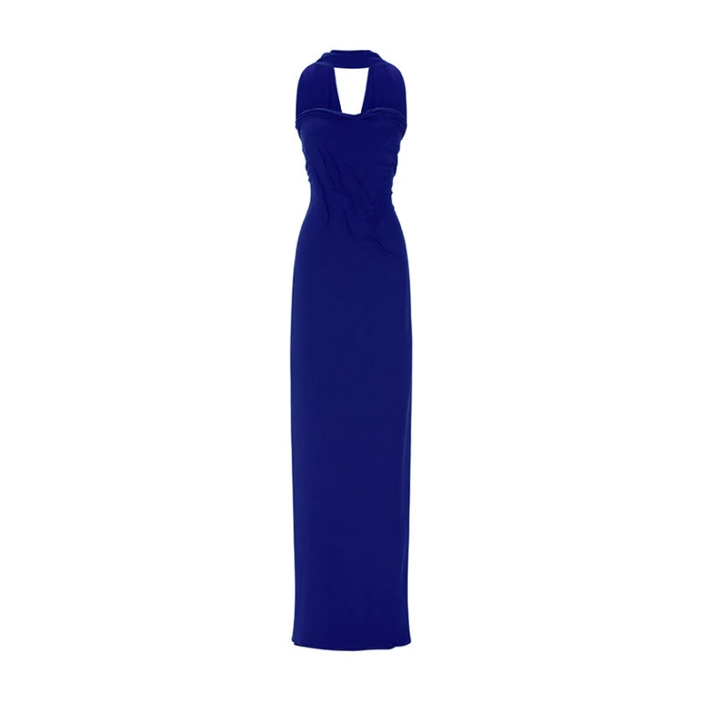 Marmar Halim Hand-Manipulated Crepe Gown With Cape Gowns