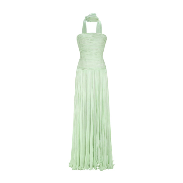 Marmar Halim Hand Pleated Silk Georgette Gown Gowns