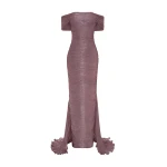 Marmar Halim Hand Pleated Silk With Tail Gown Gowns Marmar Halim Hand Pleated Silk With Tail Gown Gowns