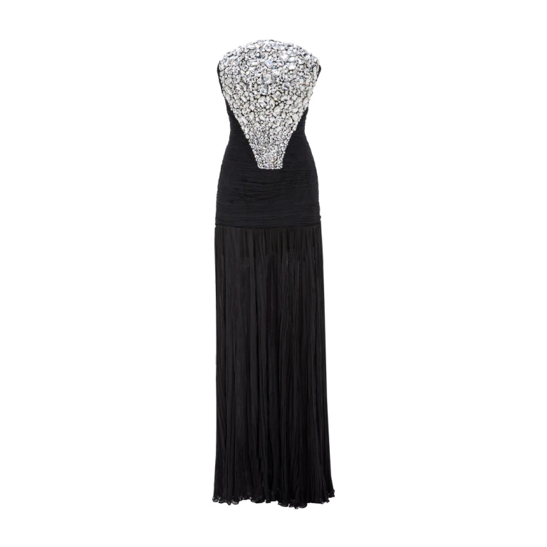 Marmar Halim Sequined Embellished Dropped Waist Gown Gowns