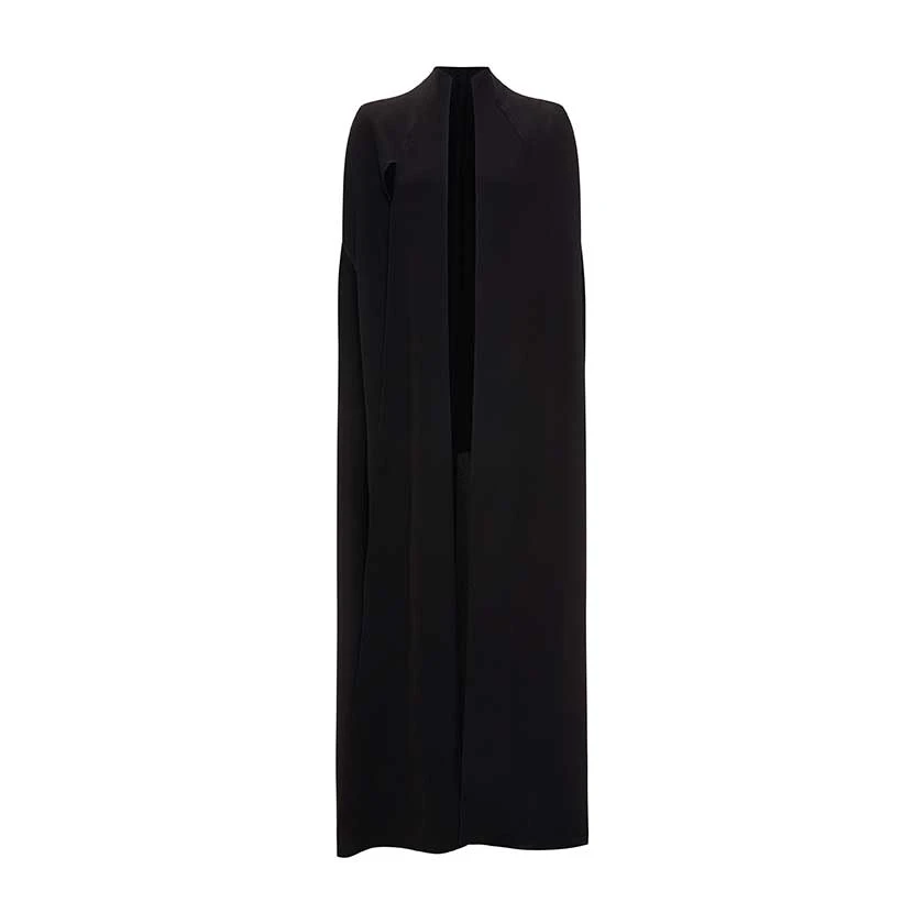 Marmar Halim Side Open Crepe Cape Dresses Marmar Halim Side Open Crepe Cape Dresses