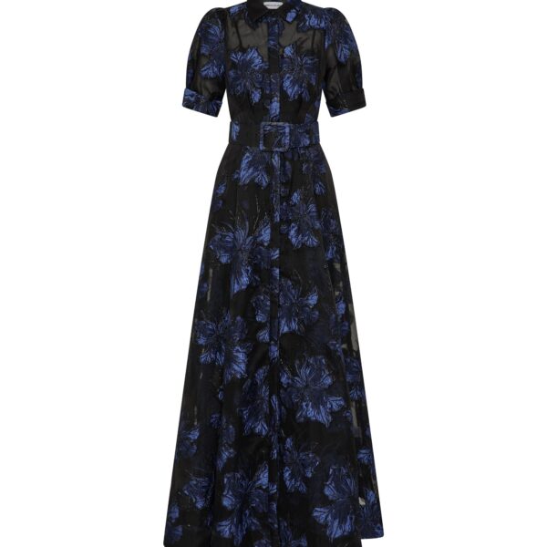 Rebecca Vallance Blue Clothing The Alexandra Gown blends modern sophistication with timeless style
