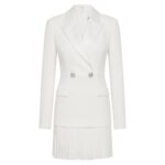 Rebecca Vallance Ivory Clothing The Atlas Mini Dress in ivory is effortlessly chic