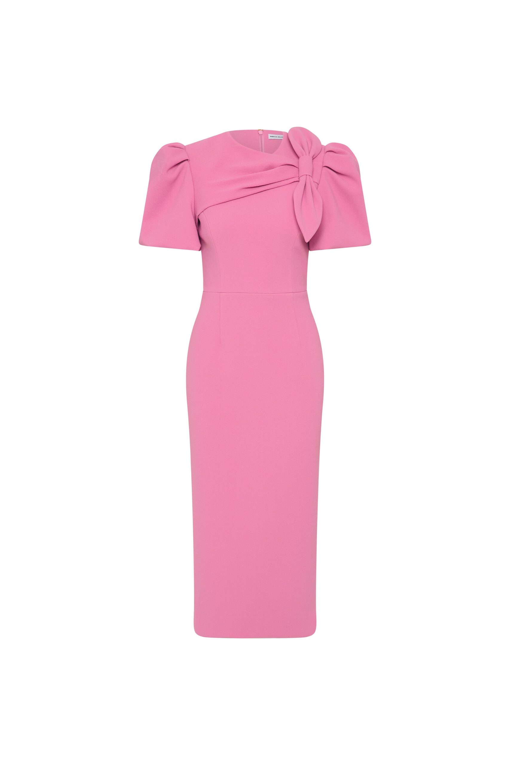 Rebecca Vallance Muriel Midi Dress Rebecca Vallance Pink Clothing The Muriel Midi Dress radiates feminine sophistication in pink