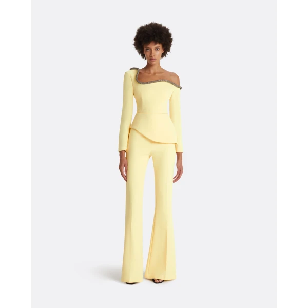Aime Pale Yellow Top - Image 2