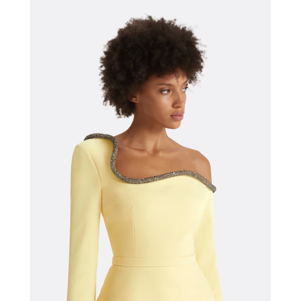 Aime Pale Yellow Top - Image 4