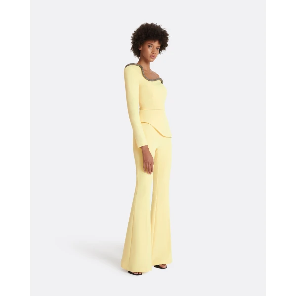 Aime Pale Yellow Top - Image 5