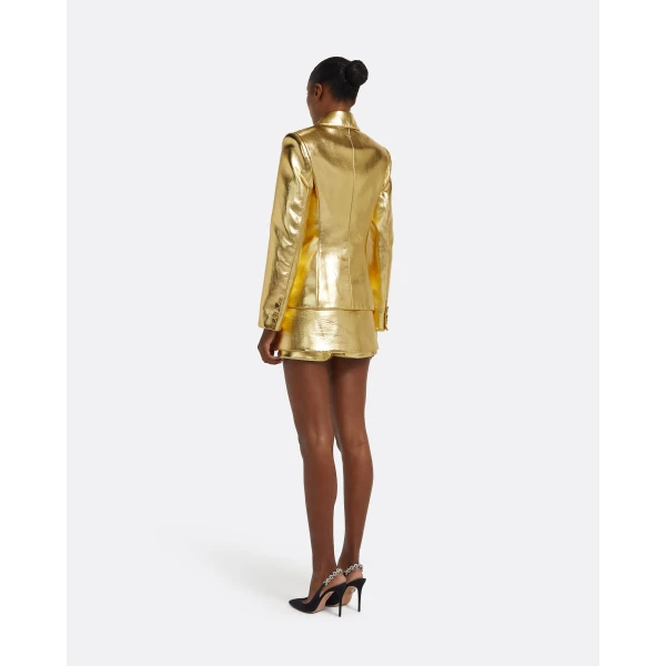 Alfie Jacket in Gold - Image 4