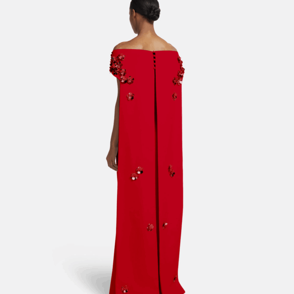 Safiyaa Arabella Harness With Soshin Dress in Crimson, view 3