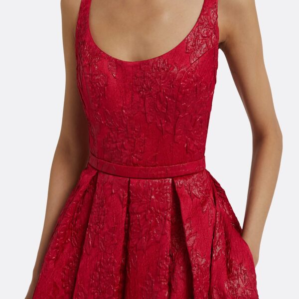 Safiyaa Asher Midi Dress in Crimson, view 4